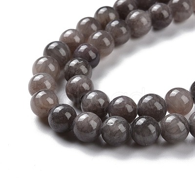 Natural Mashan Jade Round Beads Strands G-D263-8mm-XS29-1