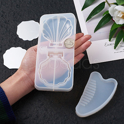 DIY Comb & Mirror Silicone Molds Sets DIY-TA0008-44-1