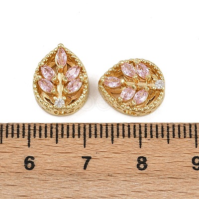 Brass Pave Cubic Zirconia Multi-strand Links ZIRC-F145-07G-02-1
