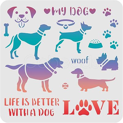 Plastic Reusable Drawing Painting Stencils Templates DIY-WH0172-302-1