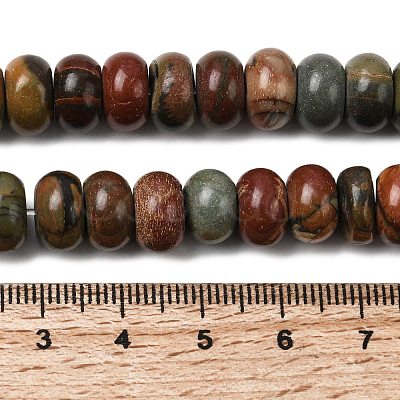 Natural Picasso Stone/Polychrome Jasper Beads Strands G-A280-A27-03-1