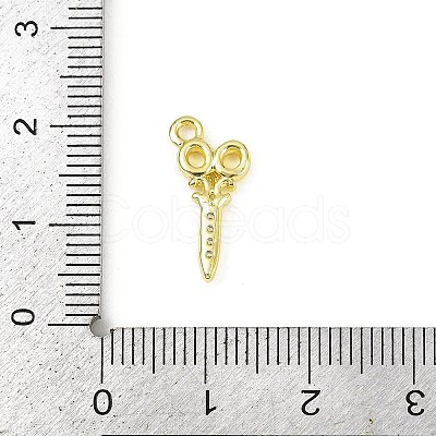 Brass Micro Pave Clear Cubic Zirconia Pendants KK-L238-19G-1