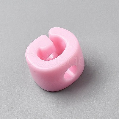 Acrylic European Beads OACR-WH0050-09G-1