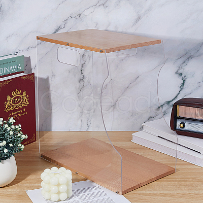 Wooden Vinyl Record Storage Holder Rack ODIS-WH0086-135-1