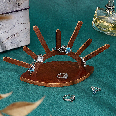 Eye Moon Wood Ring Holder Display RDIS-WH0015-04-1