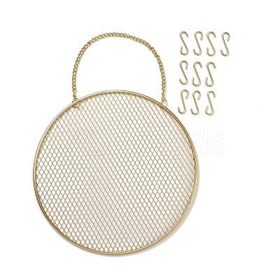 Iron Grid Shape Wall Mount Earring Display ODIS-P010-02G-1