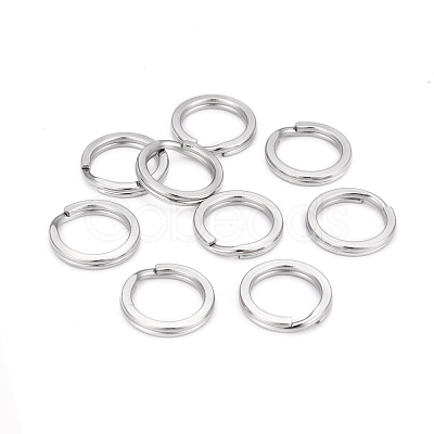 Tarnish Resistant 304 Stainless Steel Keychain Clasps X-KEYC-D049-05-1