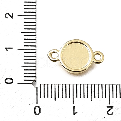 26Pcs 26 Styles Brass Disc with Initial Links Connector Charms KK-E802-36G-1