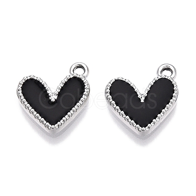 Rack Plating Alloy Enamel Charms ENAM-N056-343P-A-1