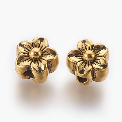 Tibetan Style Alloy Beads X-MPDL-5452-AG-LF-1
