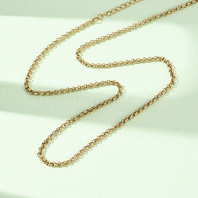2.5MM 304 Stainless Steel Rolo Chain/Pea Chain Necklaces SA-CBA4160-23G-1