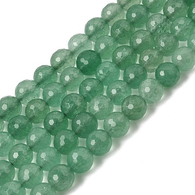 Natural Green Strawberry Quartz Beads Strands GG-CBA0166-A02-8mm-1