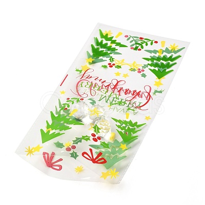 Christmas Theme OPP Plastic Storage Bags ABAG-B003-09-1