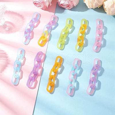 10Pcs Acrylic Handmade Cable Chains AJEW-JB01366-1