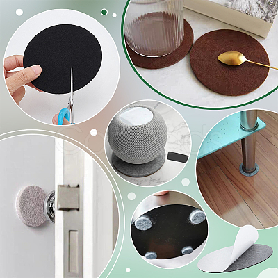30Pcs Self-adhesive Felt Pad DIY-PH0034-88B-1