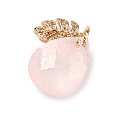 Natural Rose Quartz Pendants G-K422-02KCG-06-1