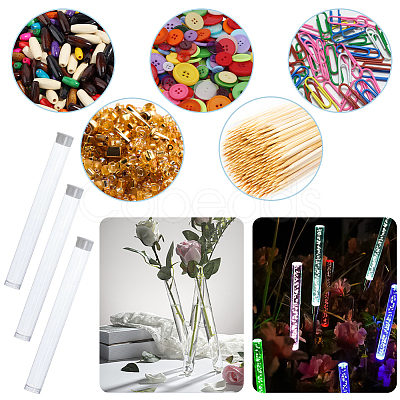 Transparent PVC Plastic Bead Storage Tubes AJEW-CY0002-91-1