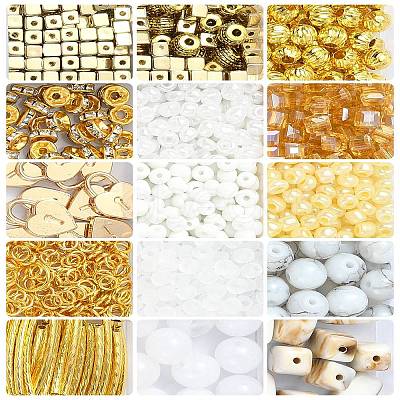 DIY Bohemian Stacked Beads Bracelet Making Findings Kits DIY-YW0011-38-1