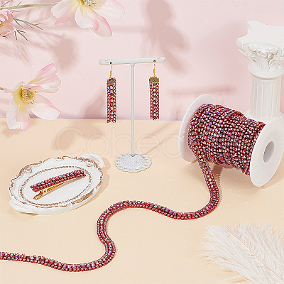 5 Yards Glass Rhinestone Cup Chains RB-WH0013-01C-1