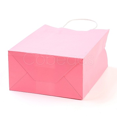 Pure Color Kraft Paper Bags LS-AJEW-G020-A-11-1