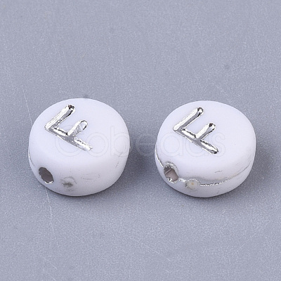 Plating Acrylic Beads PACR-R243-04F-1