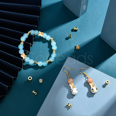 18Pcs 3 Style Brass Beads KK-PH0002-46-1