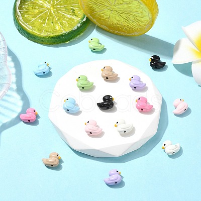 16Pcs 8 Colors Baking Paint Zinc Alloy Beads FIND-CJ0004-72-1