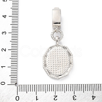 Brass Micro Pave Cubic Zirconia Pendants KK-S510-45GP-02-1