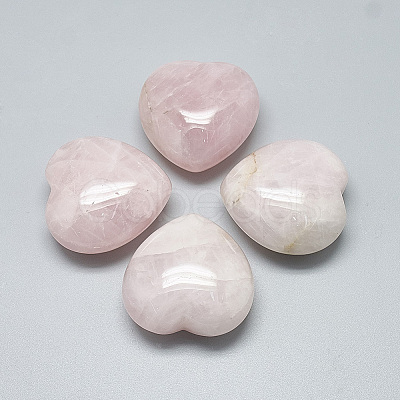 Natural Rose Quartz Heart Love Stones X-G-S336-01D-12-1