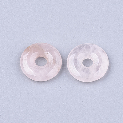 Natural Rose Quartz Pendants G-S349-22B-01-1