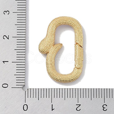 Rack Plating Brass Micro Pave Cubic Zirconia Spring Gate Rings Clasps KK-NH0002-18G-02-1