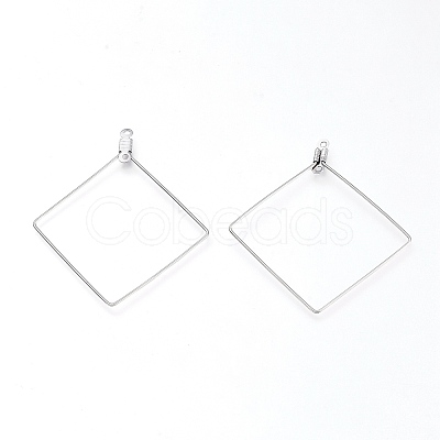 Non-Tarnish 304 Stainless Steel Pendants STAS-L232-106P-1