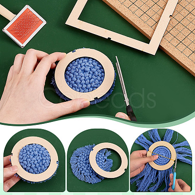 2Pcs Wooden Thread Winding Plate DIY-WH0888-026-1