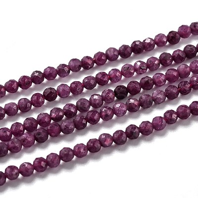 Natural Ruby Beads Strands G-H266-24B-1