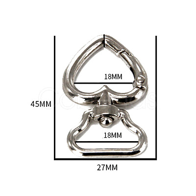 Zinc Swivel Clasps PW-WG33500-09-1
