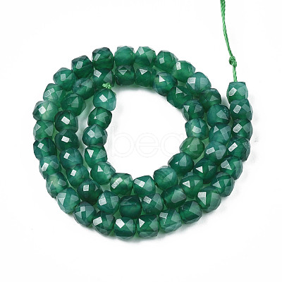 Natural Green Onyx Agate Beads Strands G-S359-375B-1