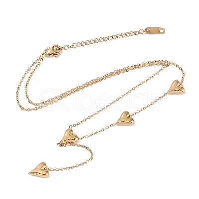 304 Stainless Steel Pendant Necklaces LS-NJEW-P302-02G-1