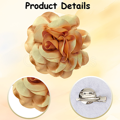 1Pc Polyester Brooches JEWB-CN0001-07D-1