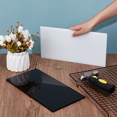 2 Sheets 2 Colors HDPE Plastic Sheets DIY-OC0014-43B-1