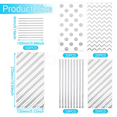 4 Styles OPP Cellophane Candy Storage Bags Sets ABAG-TAC0013-20A-03-1