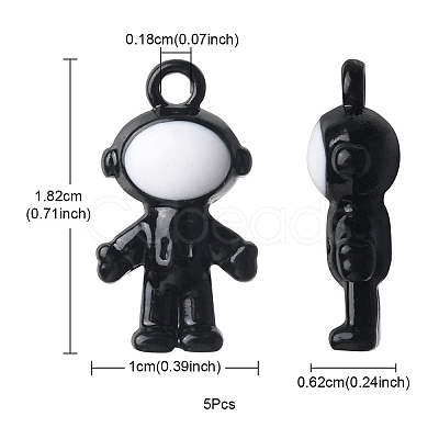 Baking Paint Alloy Pendants FIND-YW0002-12A-1
