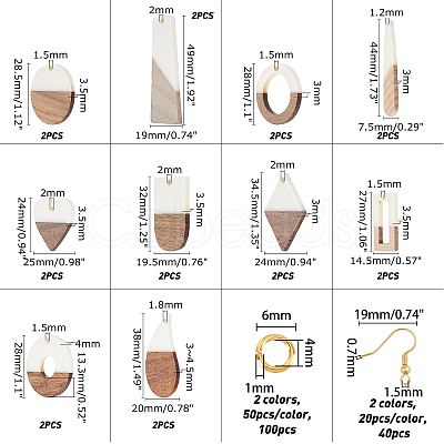 Earring Making Kits RESI-OC0001-25-1
