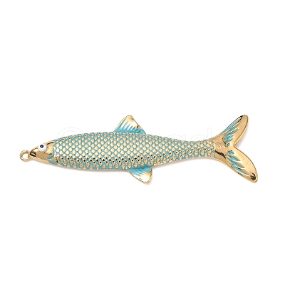 304 Stainless Steel Enamel Big Pendants SA-CBA800D-02F-G-1