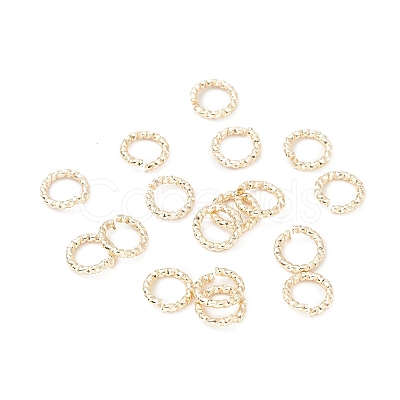Brass Twisted Open Jump Rings X-KK-WH0060-02B-G-1