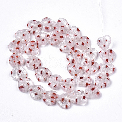 Handmade Millefiori Lampwork Beads Strands LAMP-N023-001L-1