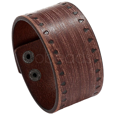 Cowhide Cord Bracelets BJEW-WH20003-12A-01-1