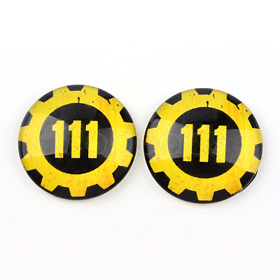 Glass Cabochons for DIY Projects GGLA-L020-12mm-19-1