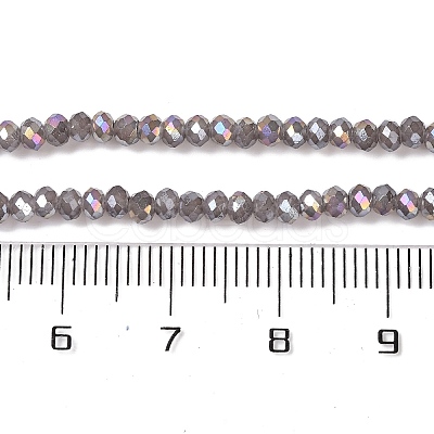 Baking Electroplate Glass Beads Strands X-DGLA-A039-J2MM-B06-1