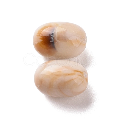 Two Tone Opaque Acrylic Beads OACR-P013-04-1