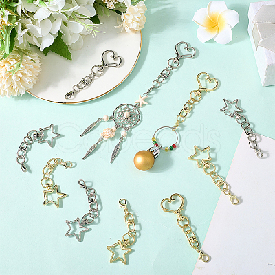 20Pcs 4 Styles Zinc Alloy Swivel Clasps FIND-SP0004-23-1